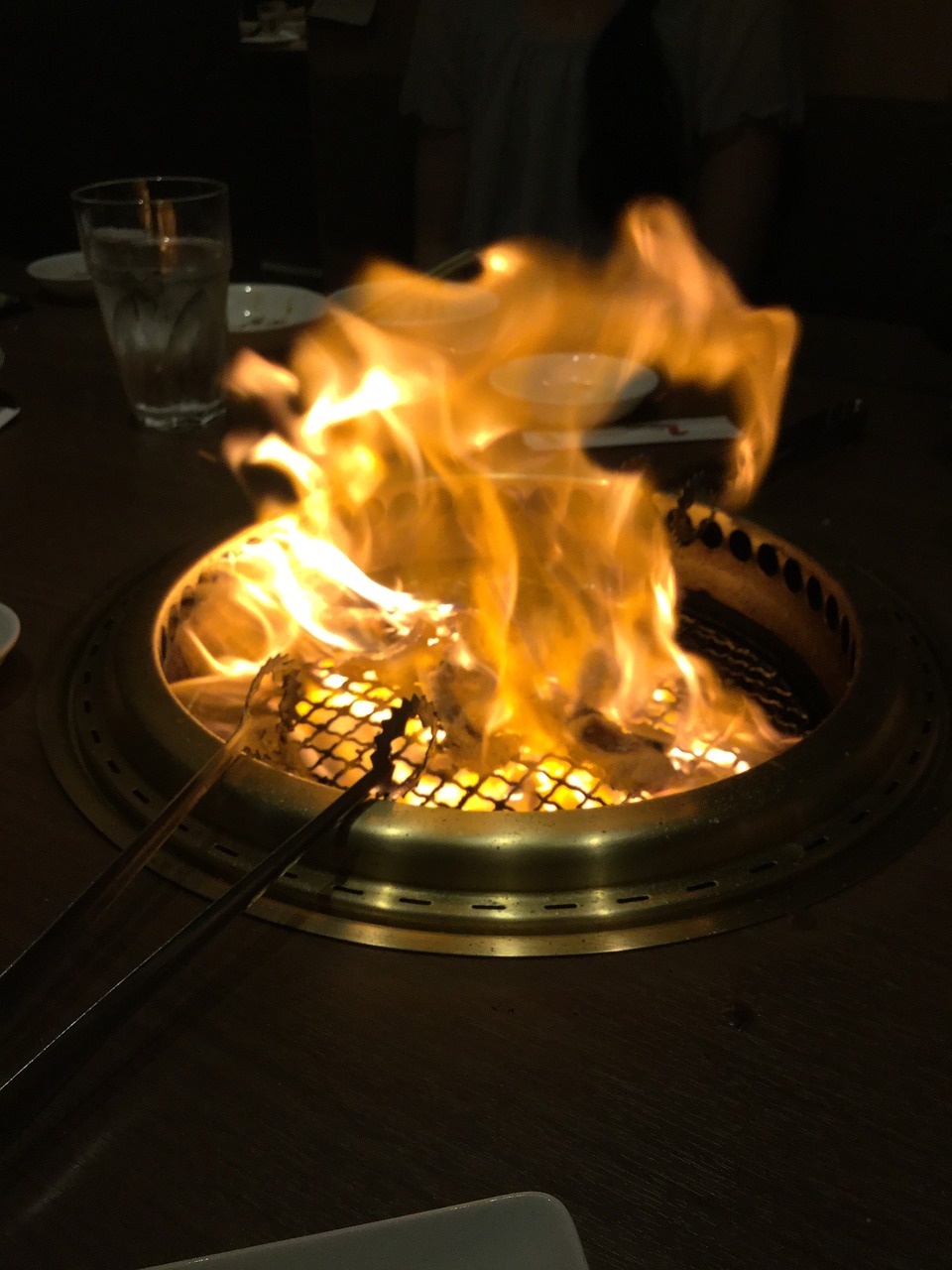 flame yakiniku wire mesh free photo