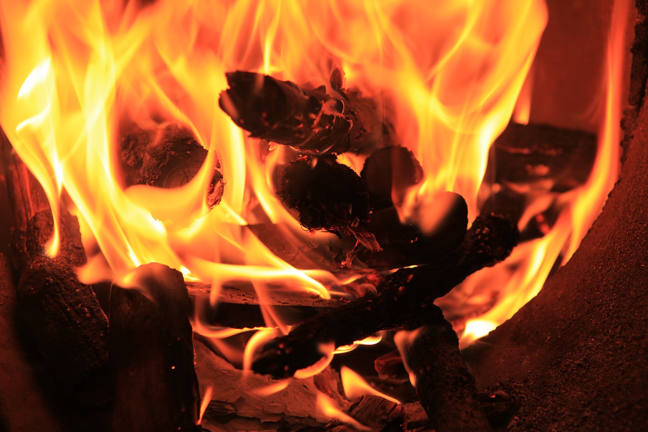 flame open stove free photo
