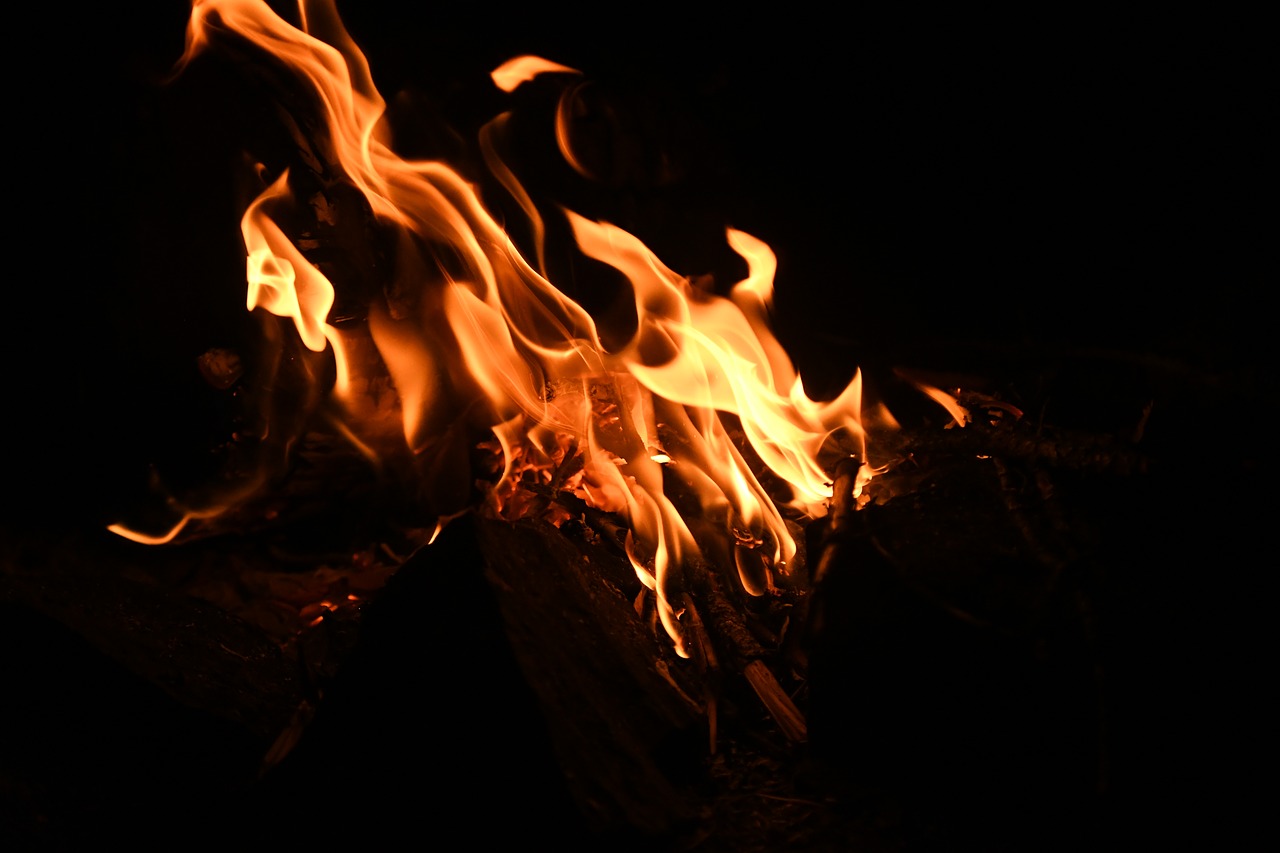 flame bonfire campfire free photo