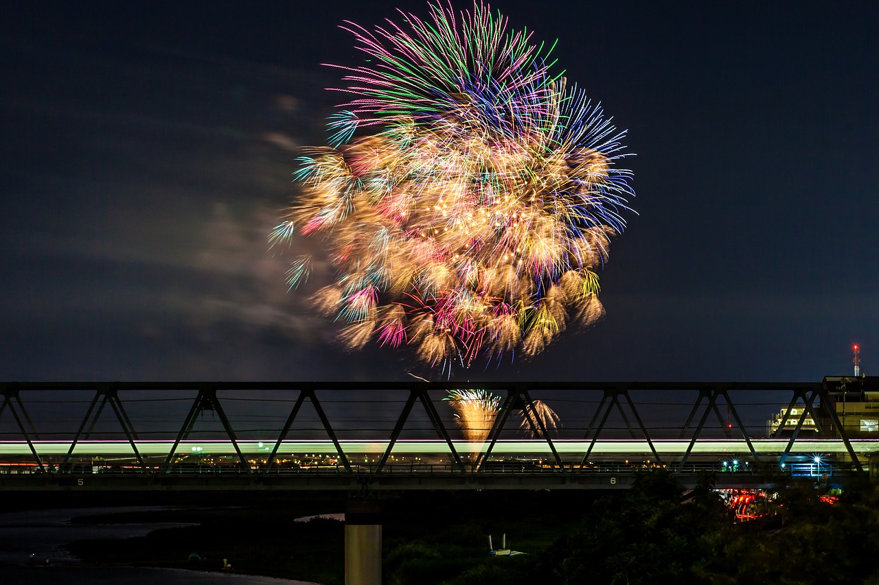 flares fireworks festival free photo