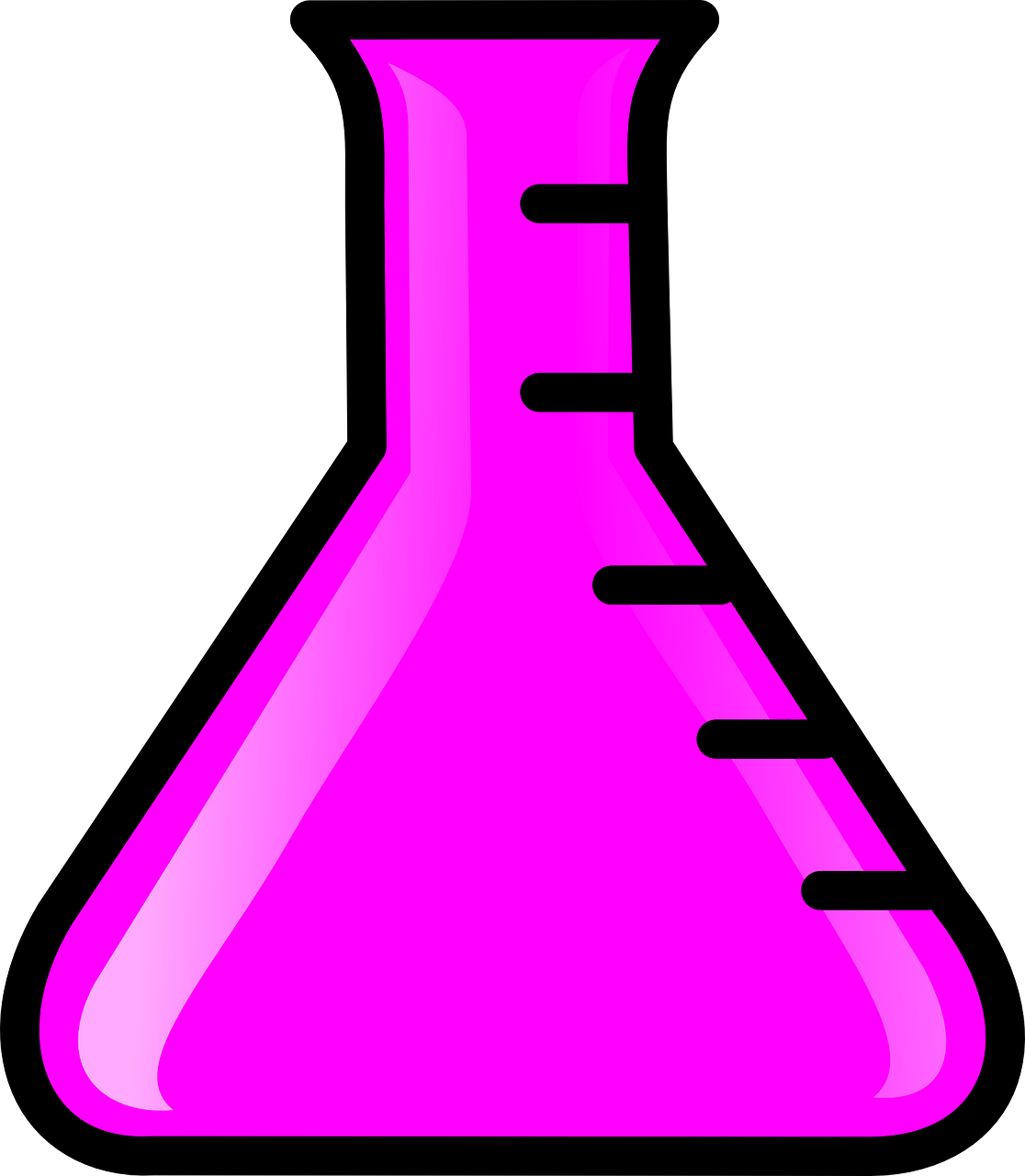 flask chemistry pink free photo