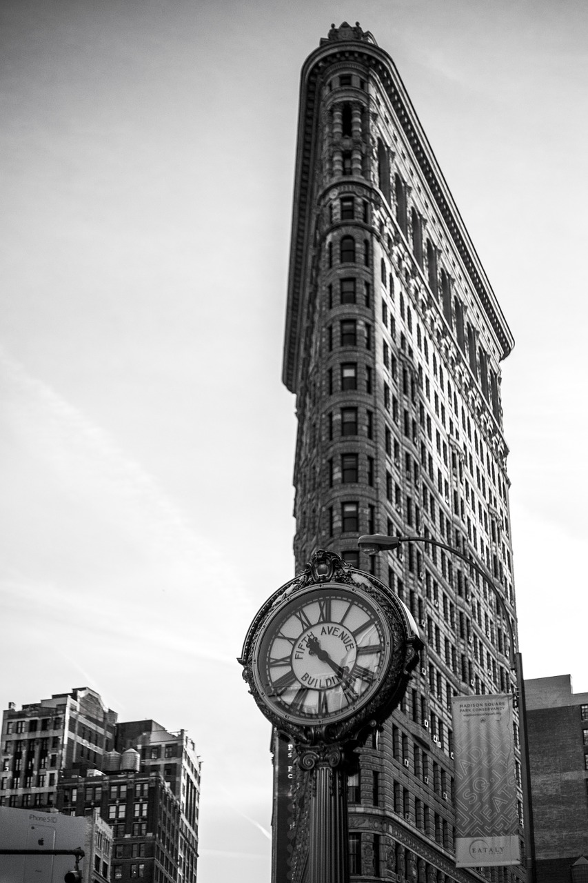 flatiron architecture clock free photo