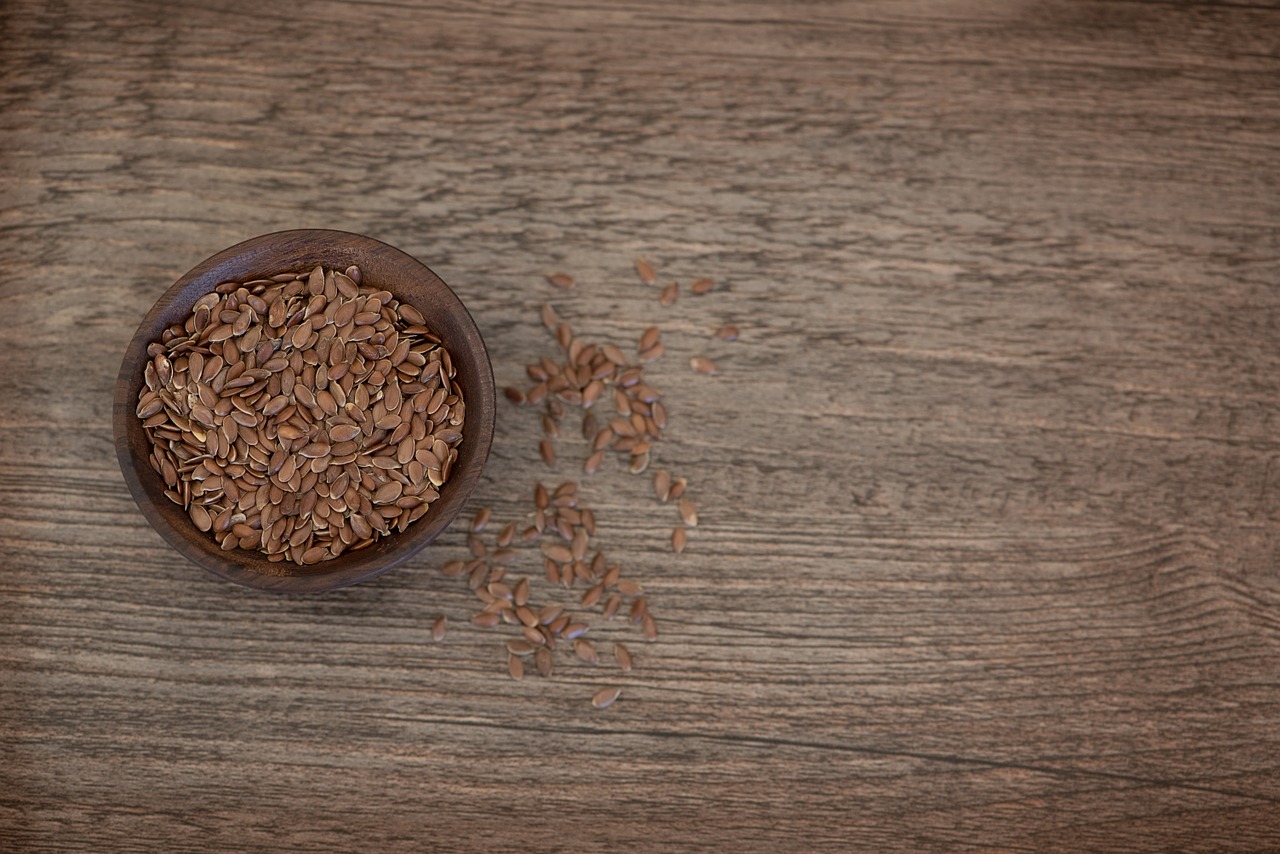 flax seed bowls holzschüsselchen free photo