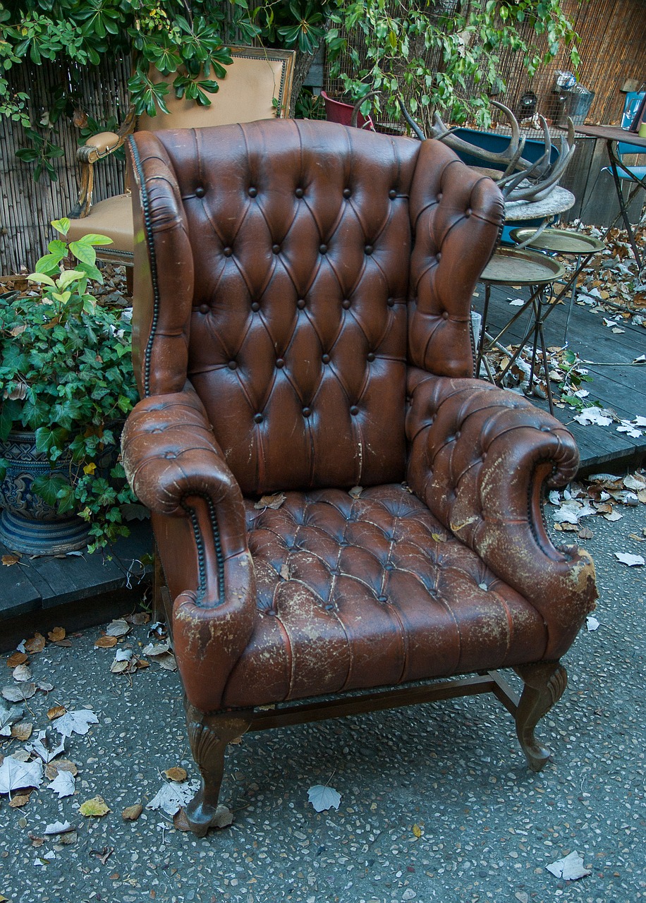 flea market armchair seat free photo