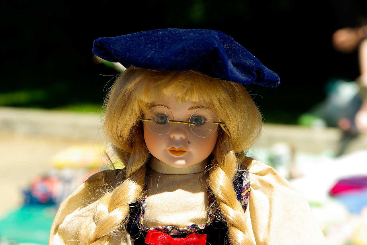 flea market doll toy free photo