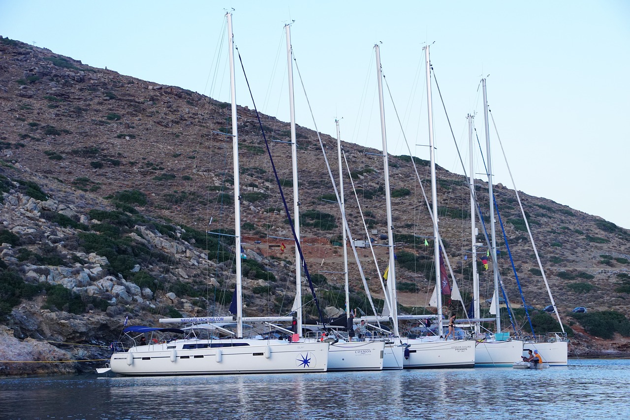 fleet  sail  greece free photo