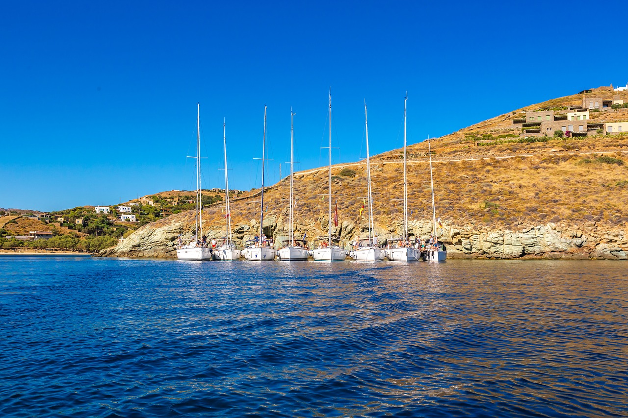 fleet  yacht  cyclades free photo