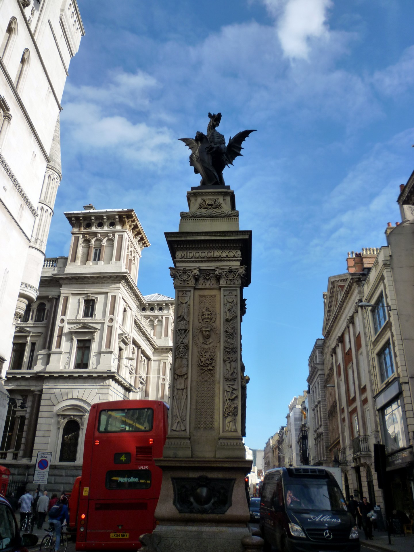 Edit free photo of Fleet street,clouds,london street,traffic,buildings ...