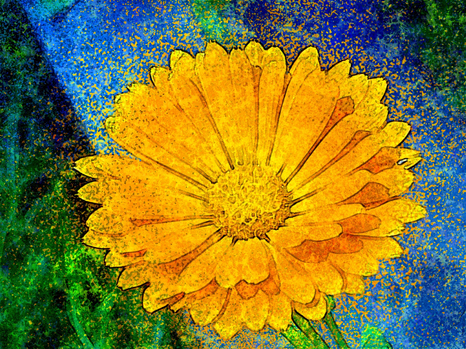 flowers yellow design free photo