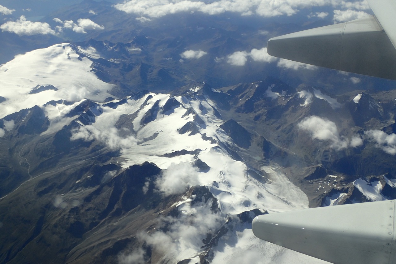 flight aircraft alpine free photo