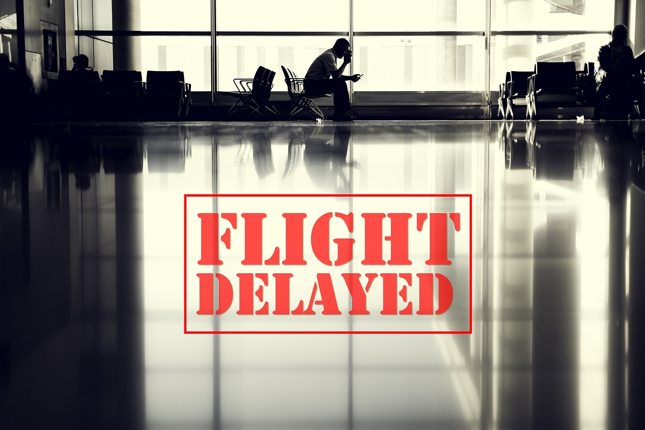 flight  delay  airport free photo