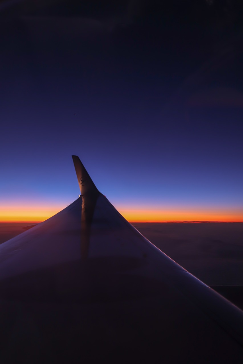 flight  night  sky free photo