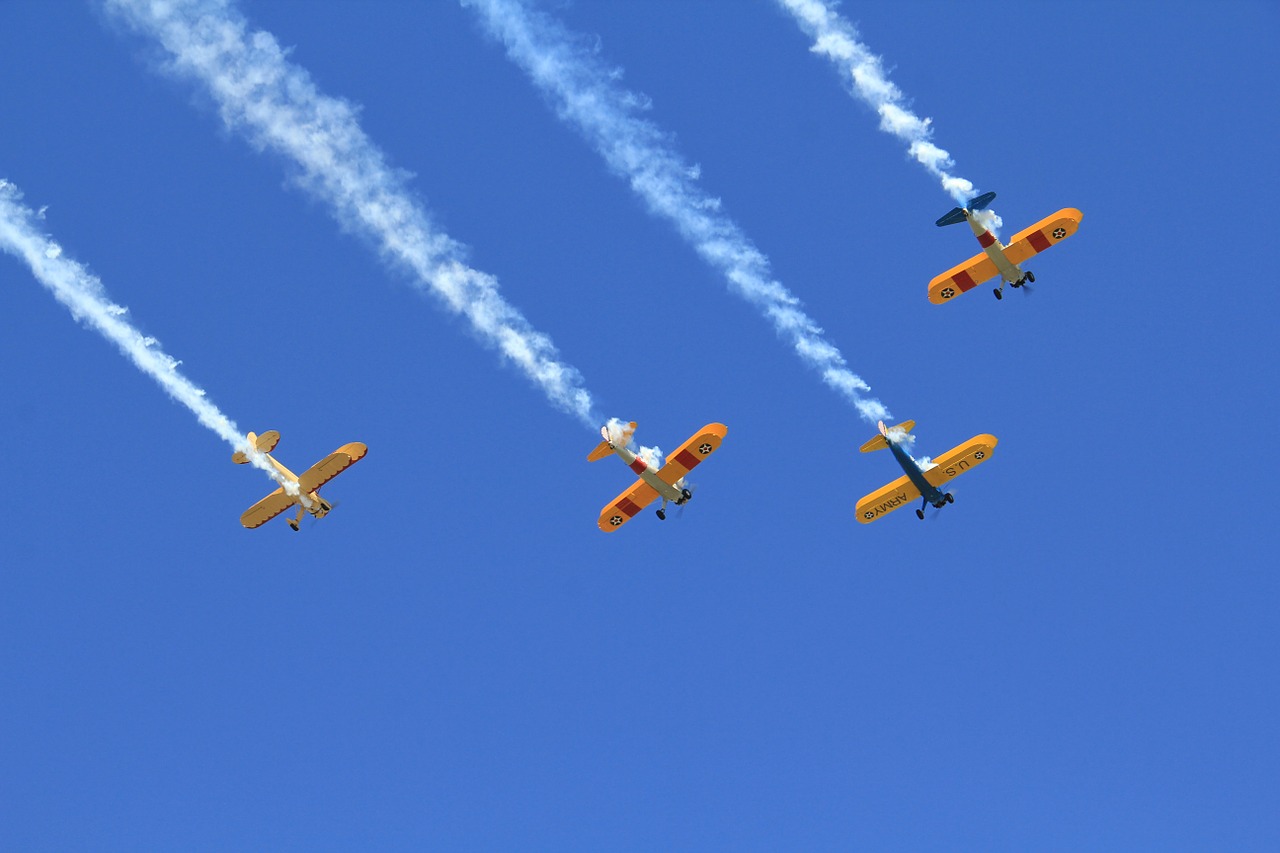flight formation formation flight airshow free photo