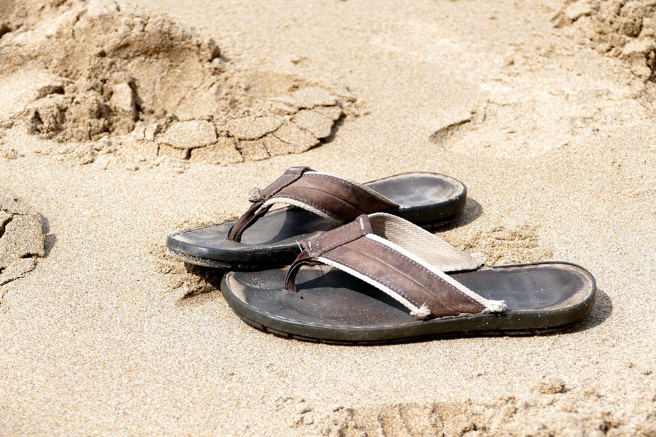 flip flops beach summer free photo