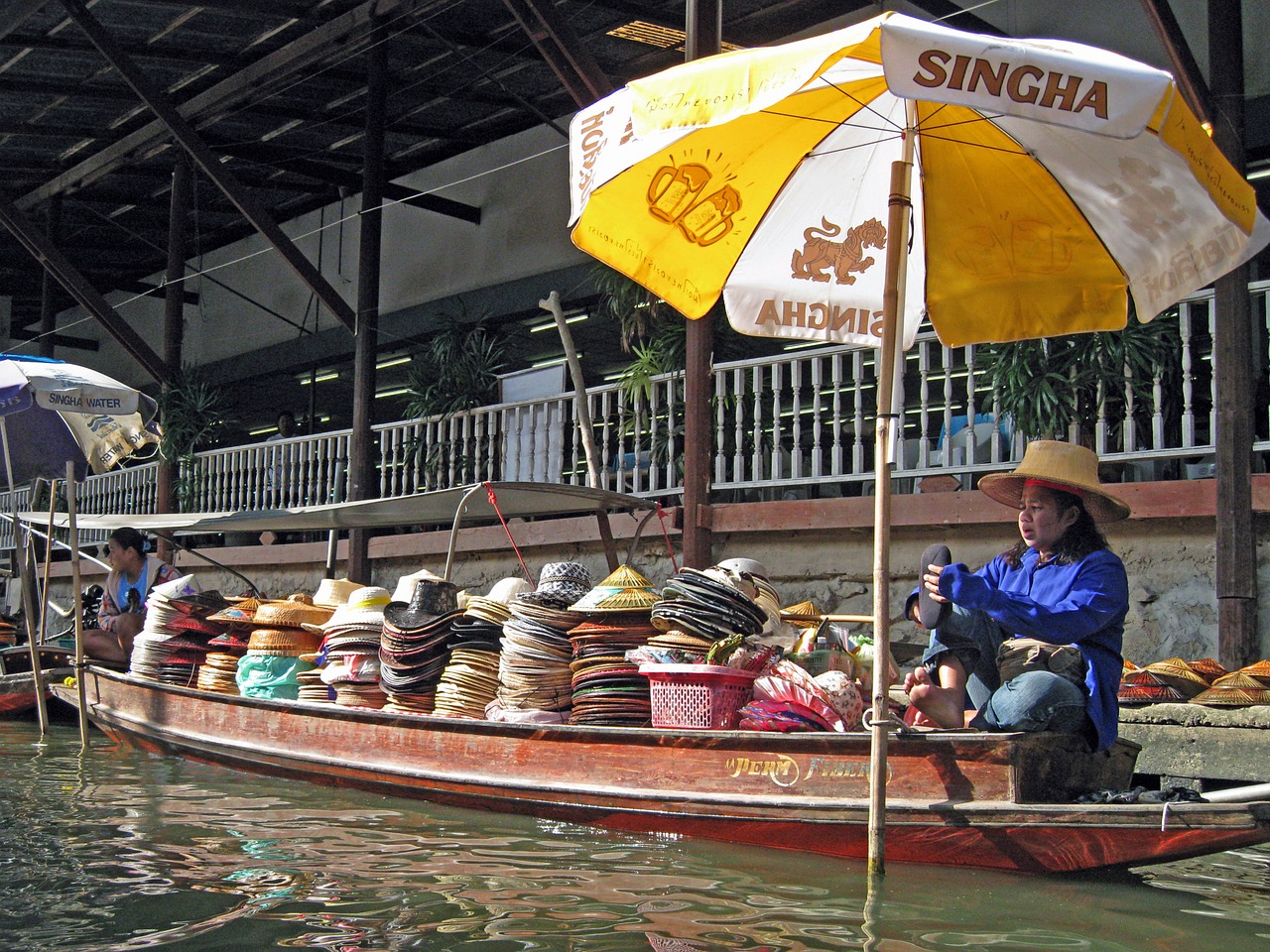 floating market thailand bangkok free photo