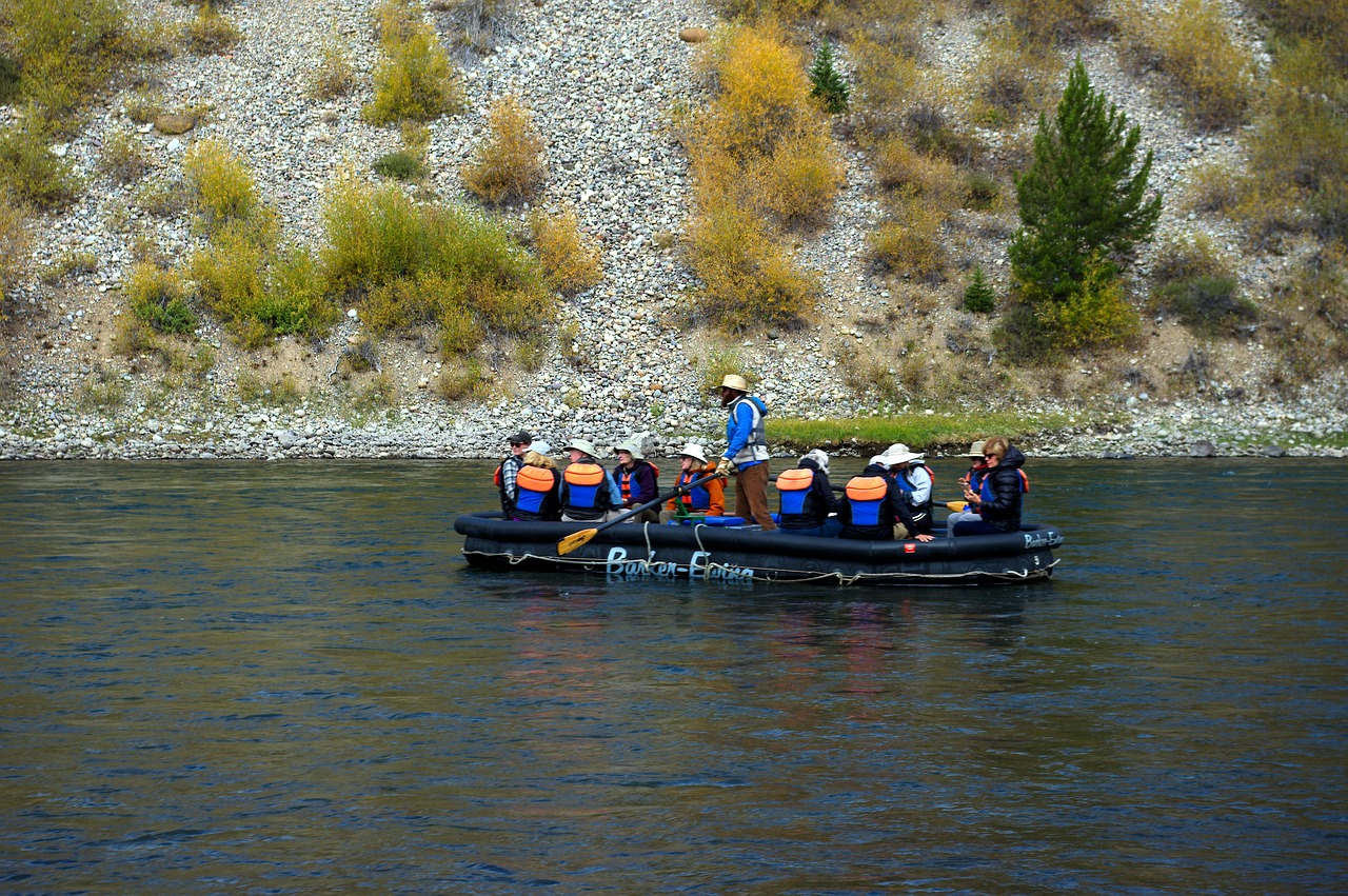 floating the snake  raft  snake free photo