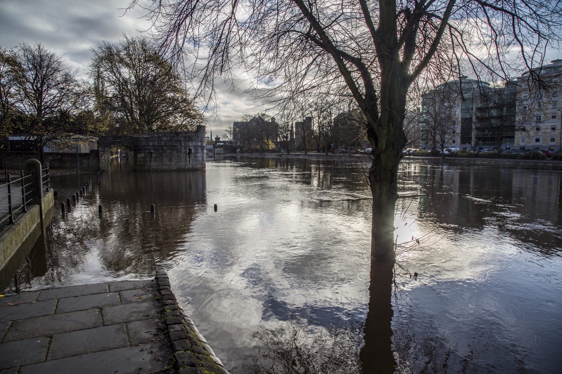 york tower river free photo