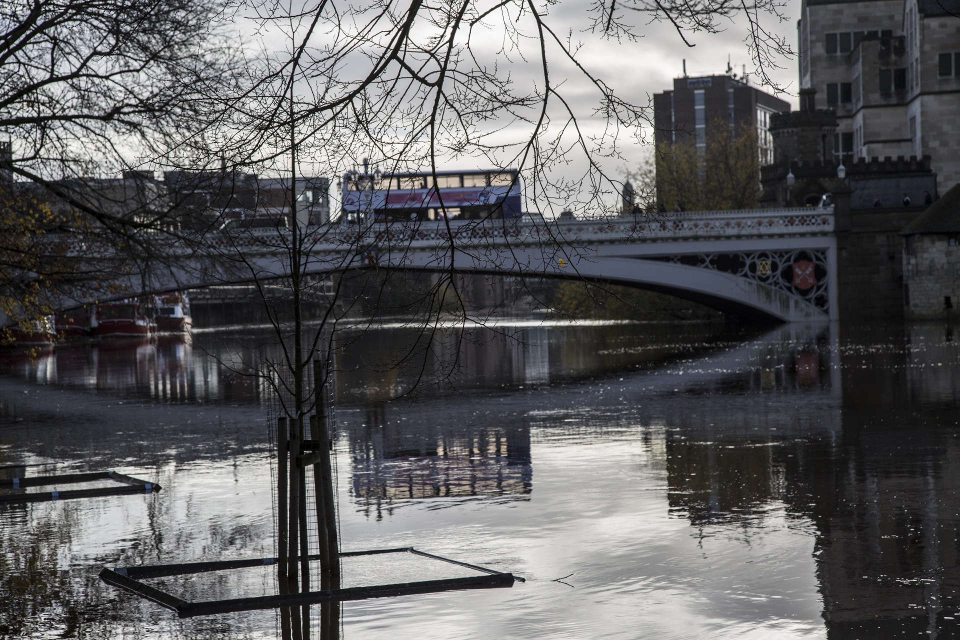 york tower river free photo