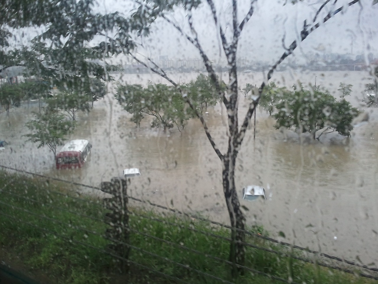 flooding hangang park non free photo