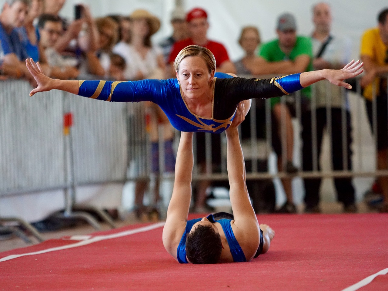 floor exercises gymnastics competition free photo