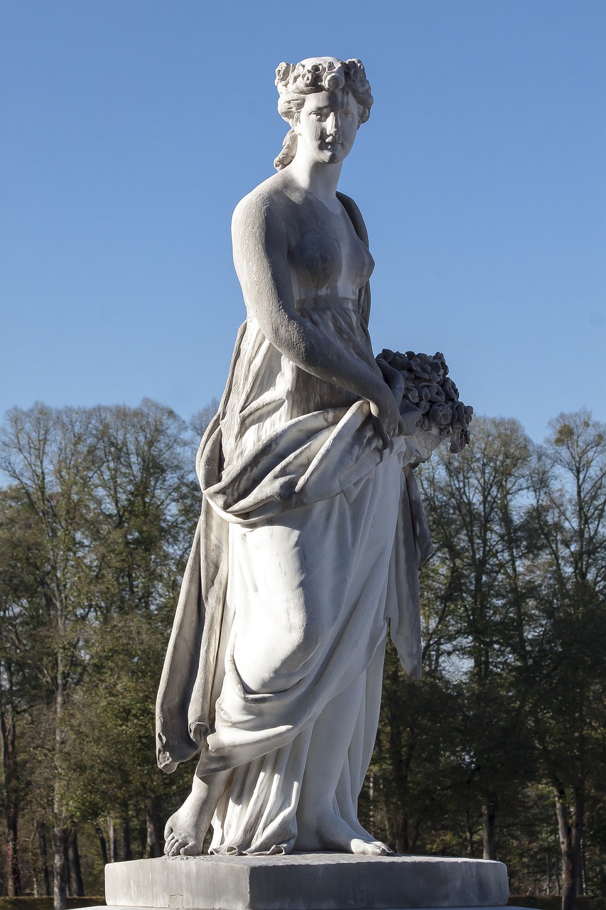 flora  goddess  flower basket free photo