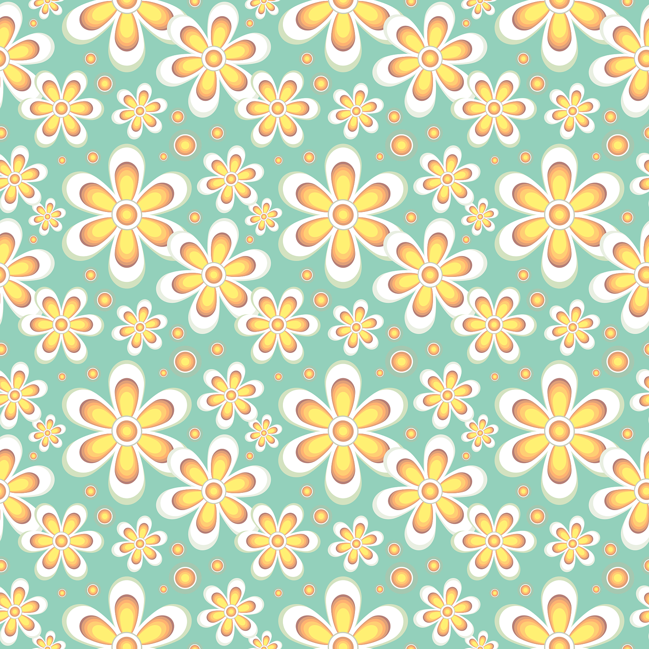 floral pattern seamless free photo