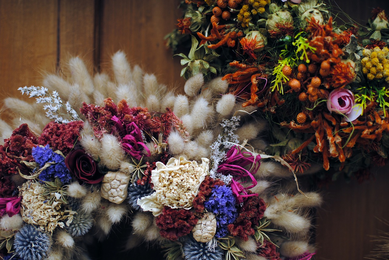 floral wreath decoration free photo