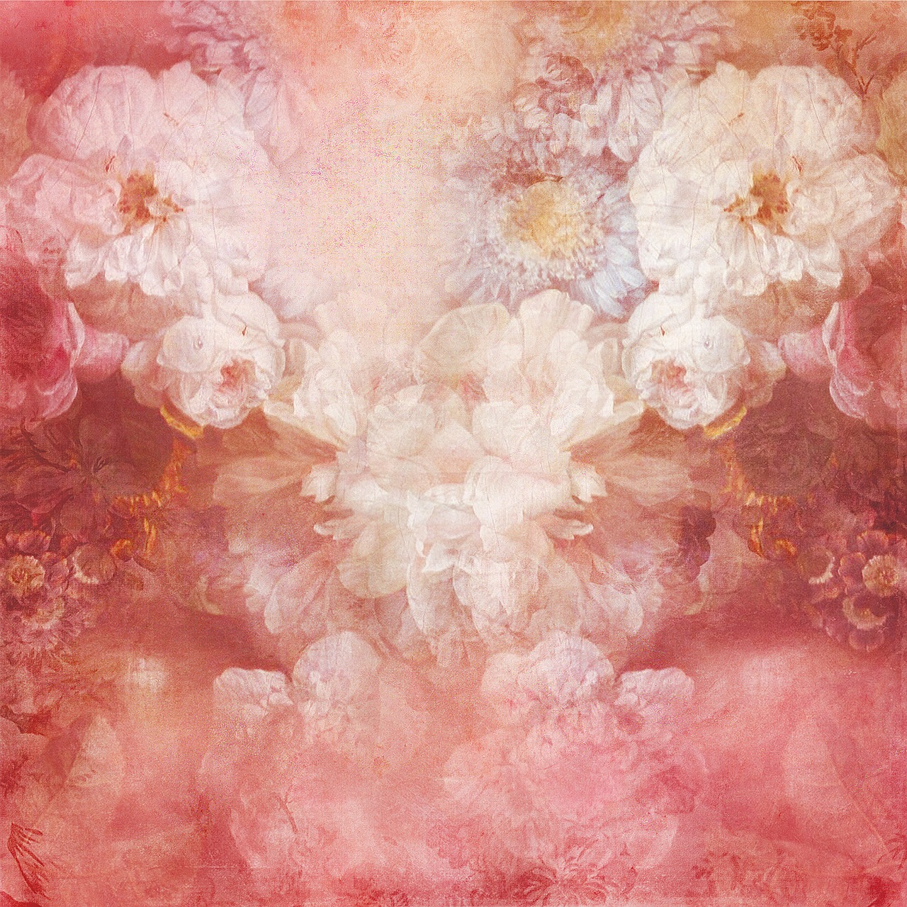 floral texture paper free photo