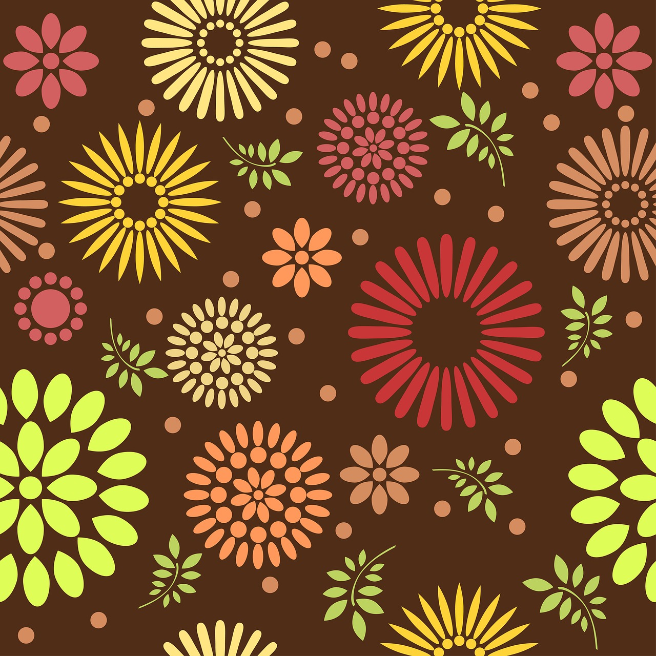 floral pattern design free photo