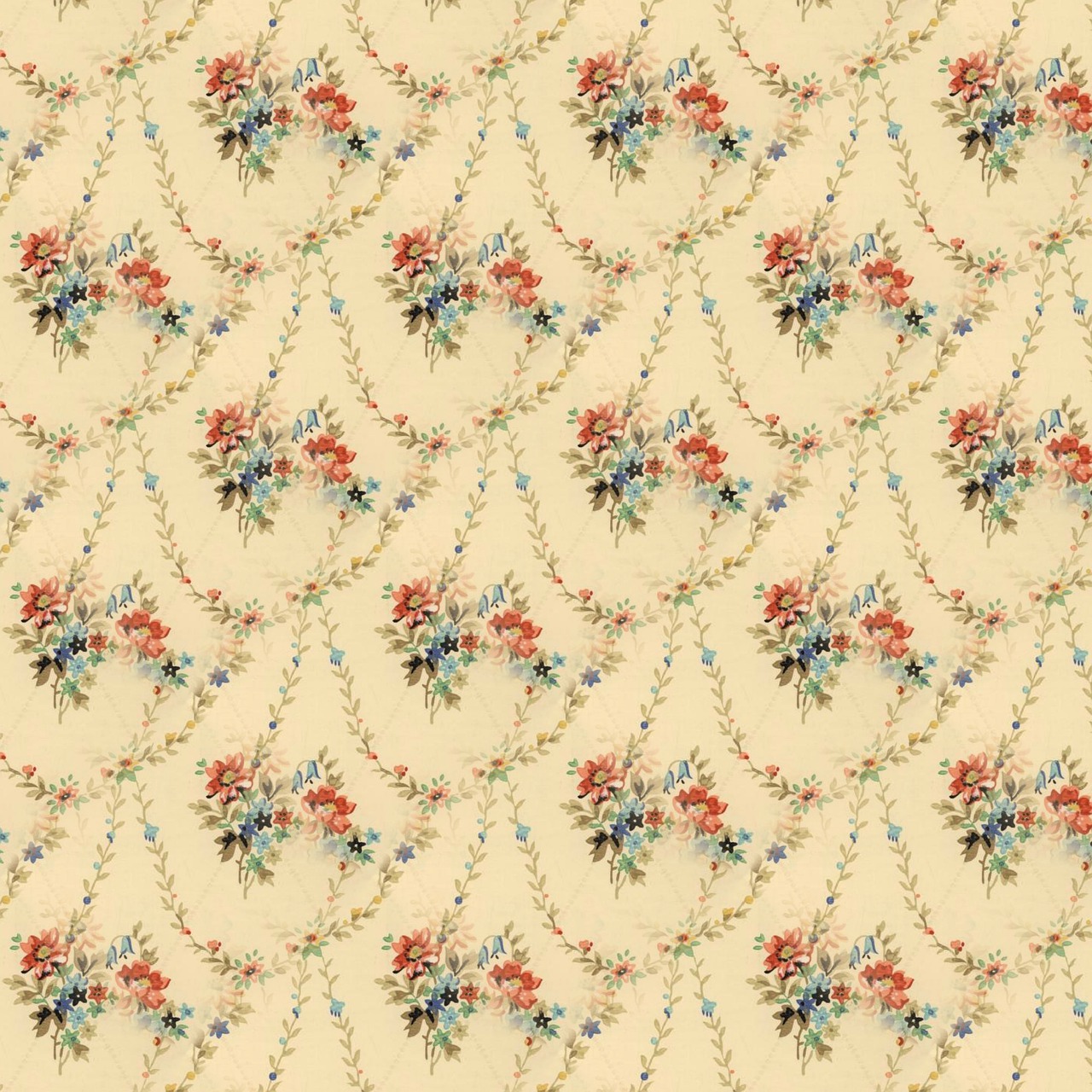 floral seamless pattern free photo