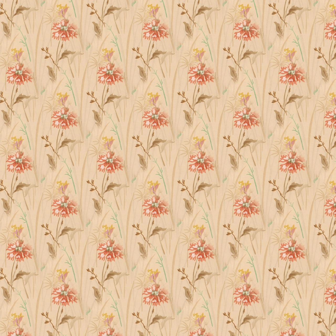 floral seamless pattern free photo