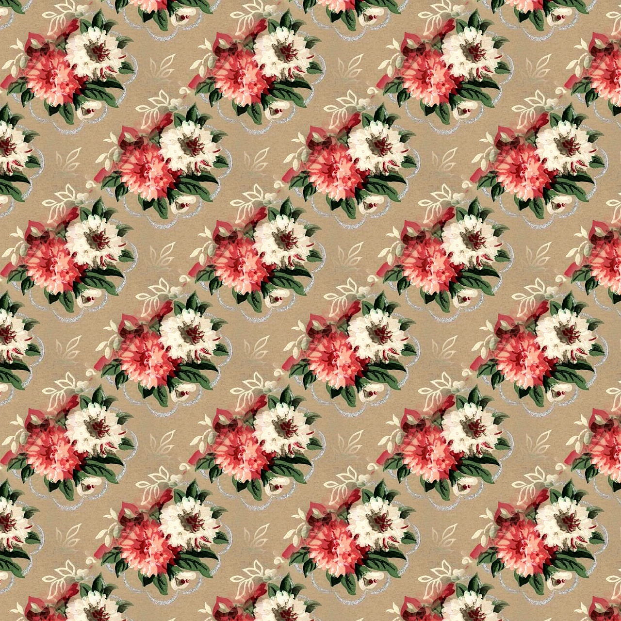 floral vintage pattern free photo