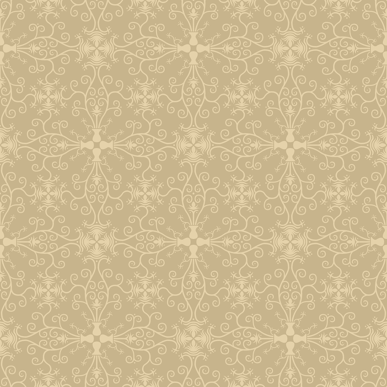 floral wallpaper beige free photo