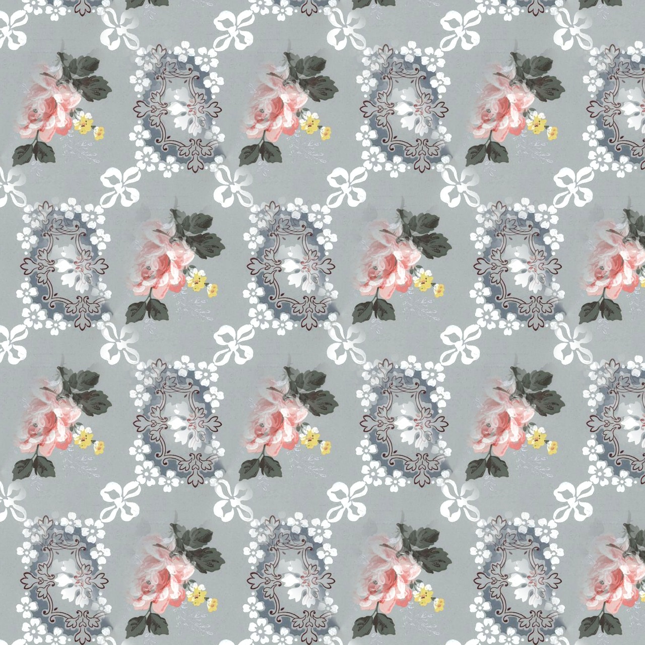 floral background scrapbook pattern free photo