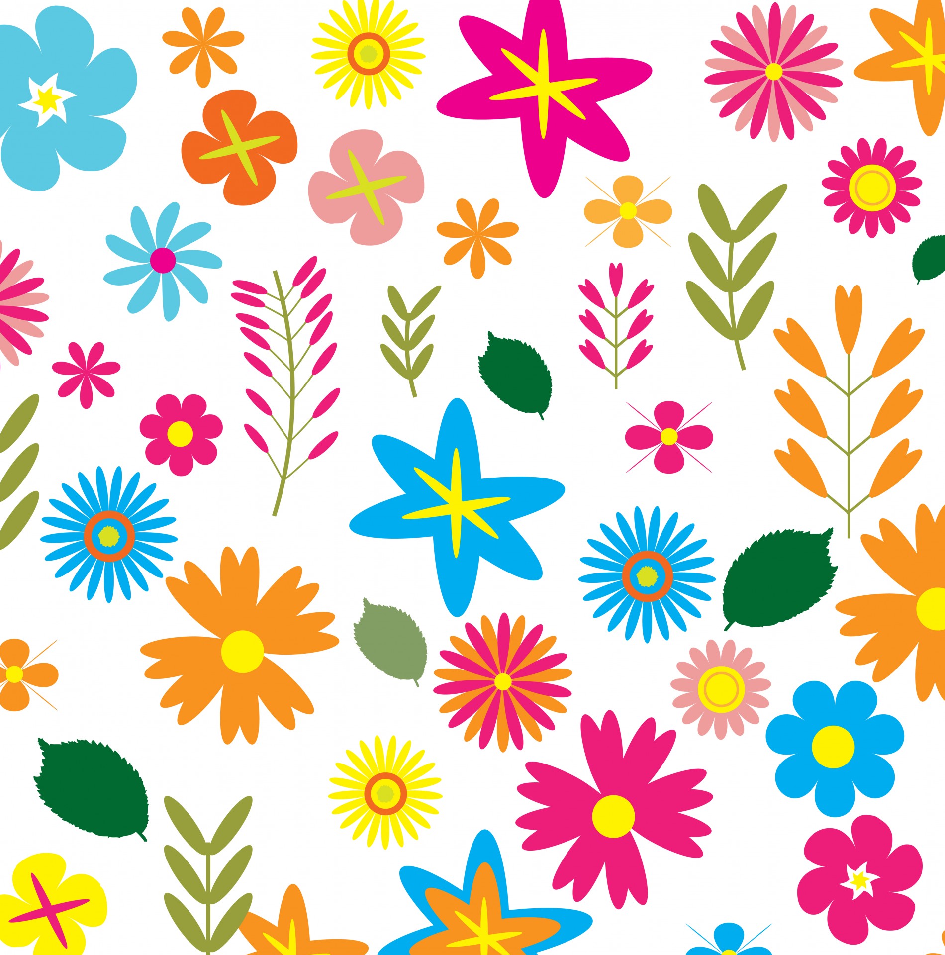 Download free photo of Floral,flowers,background,colorful,pattern - from  