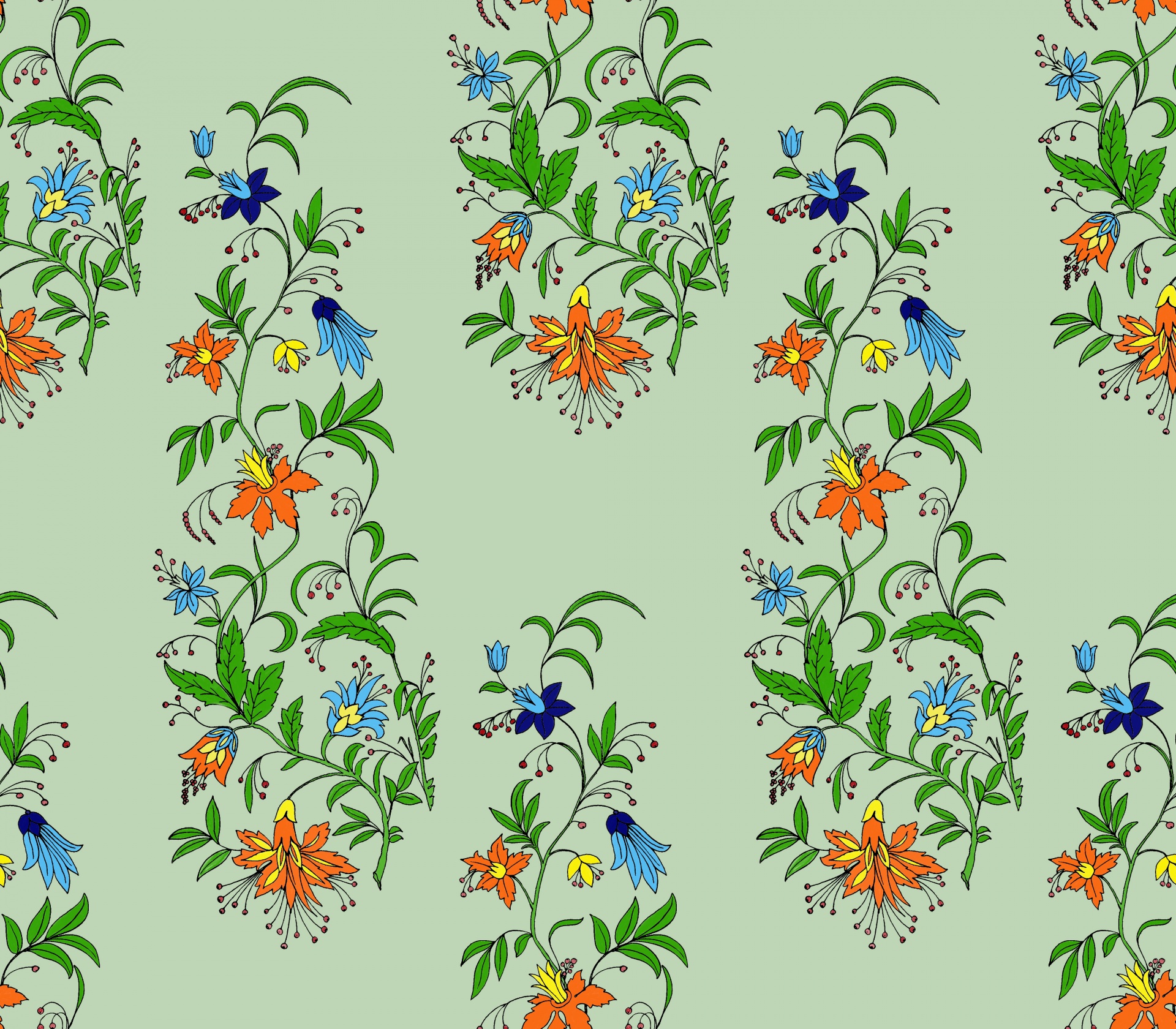 floral background vintage free photo