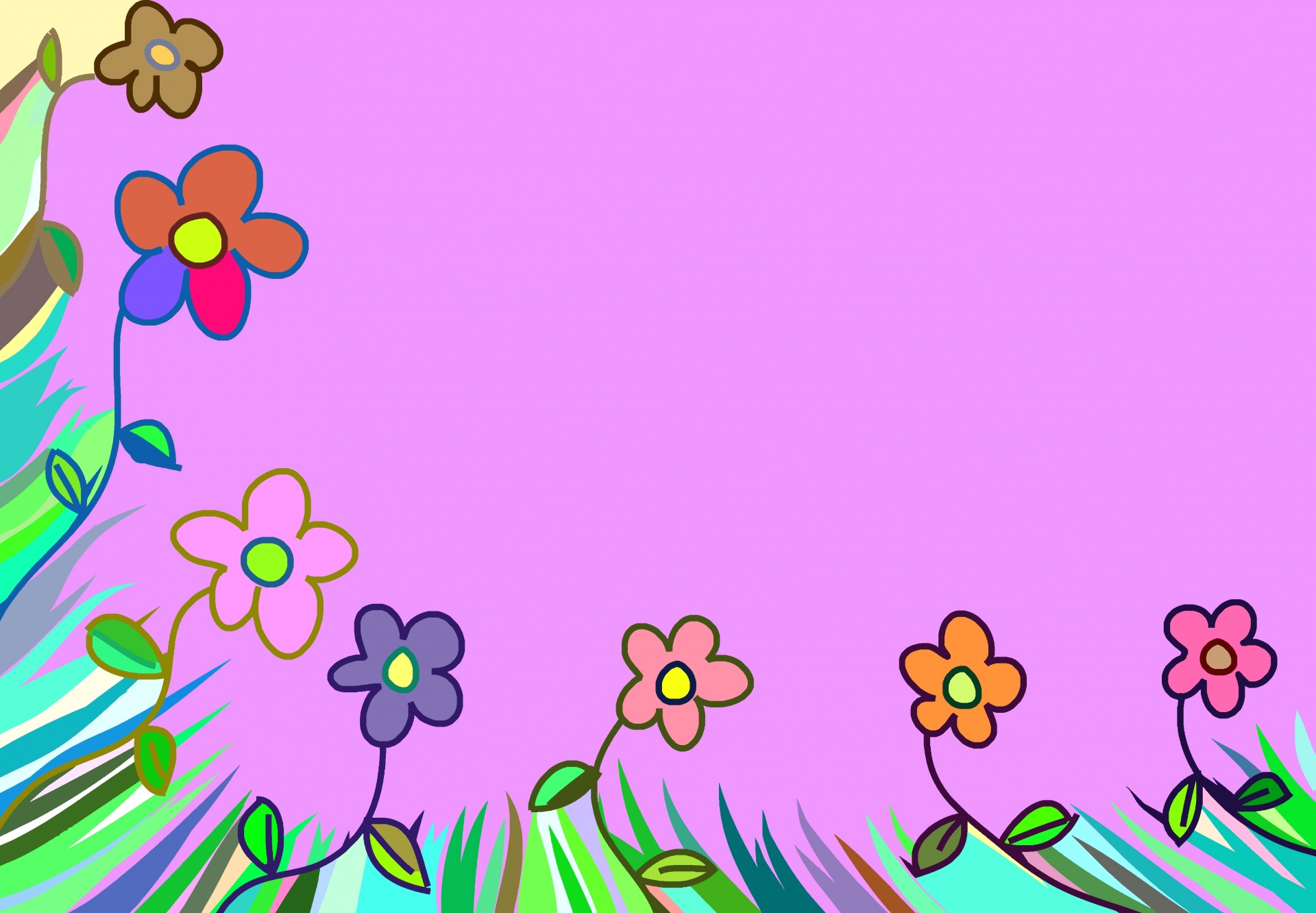 flowers floral doodle free photo