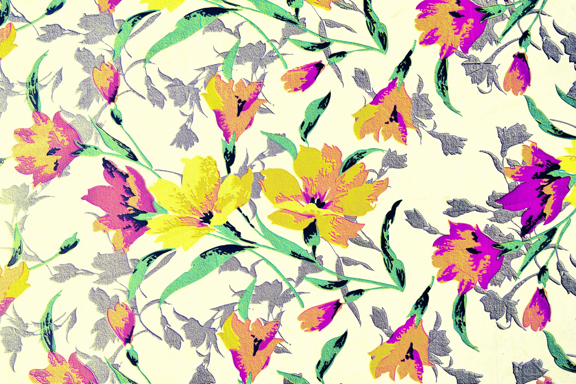 floral fabric texture free photo