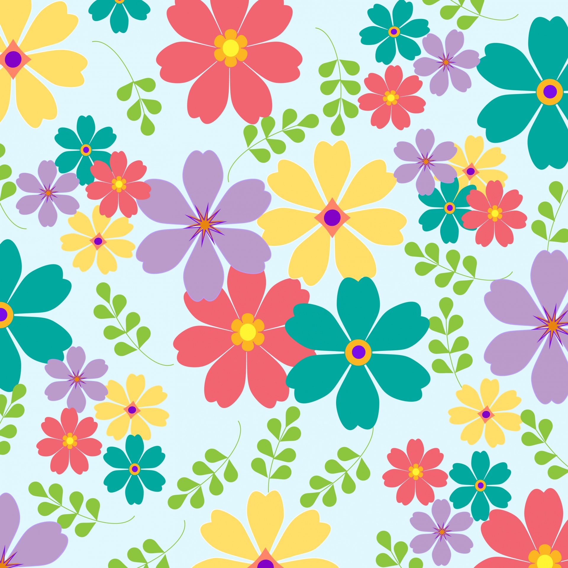 floral flowers background free photo