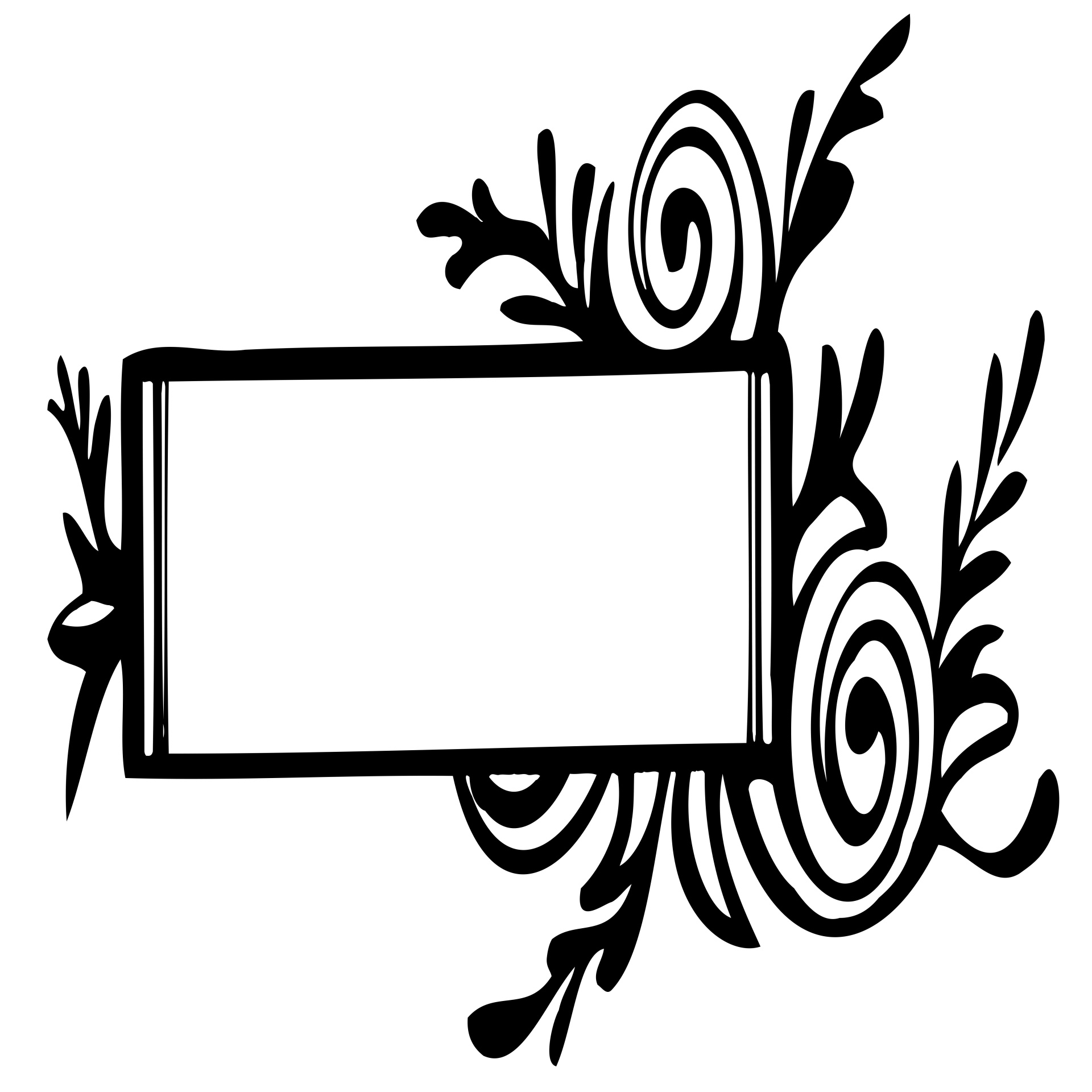 black floral frame free photo