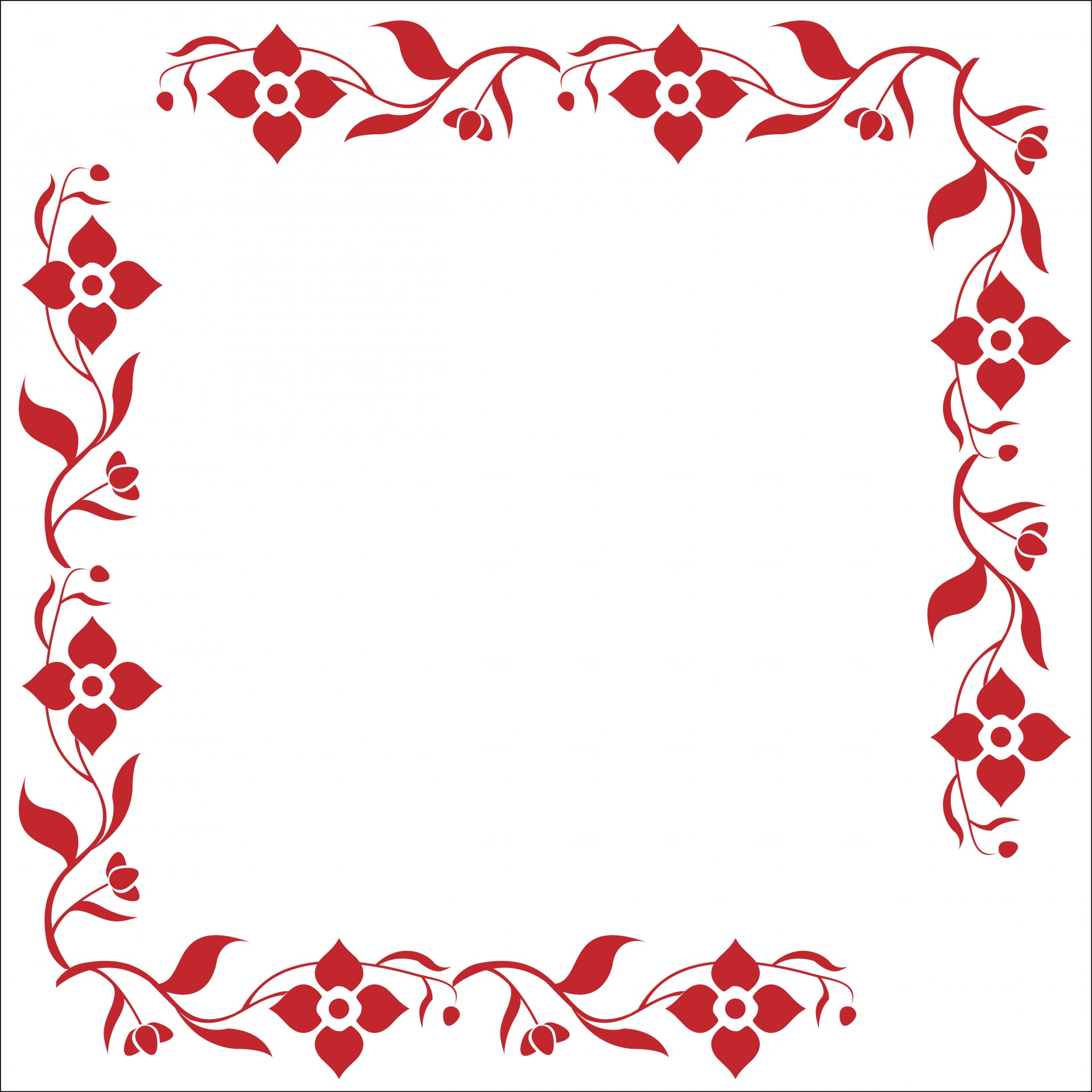 frame floral flowery free photo