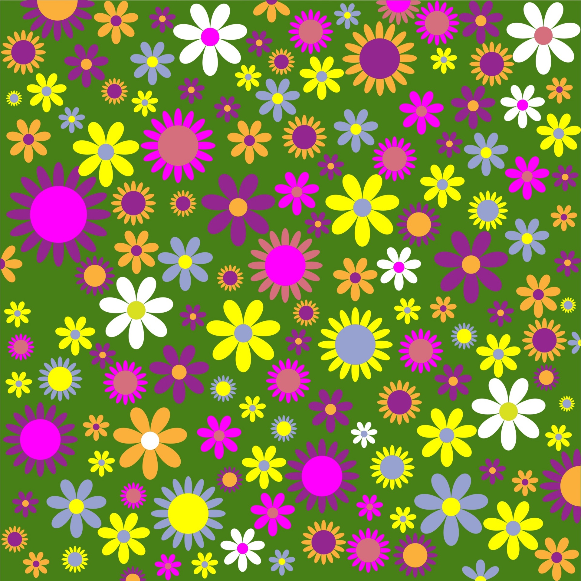 flowers floral tile free photo