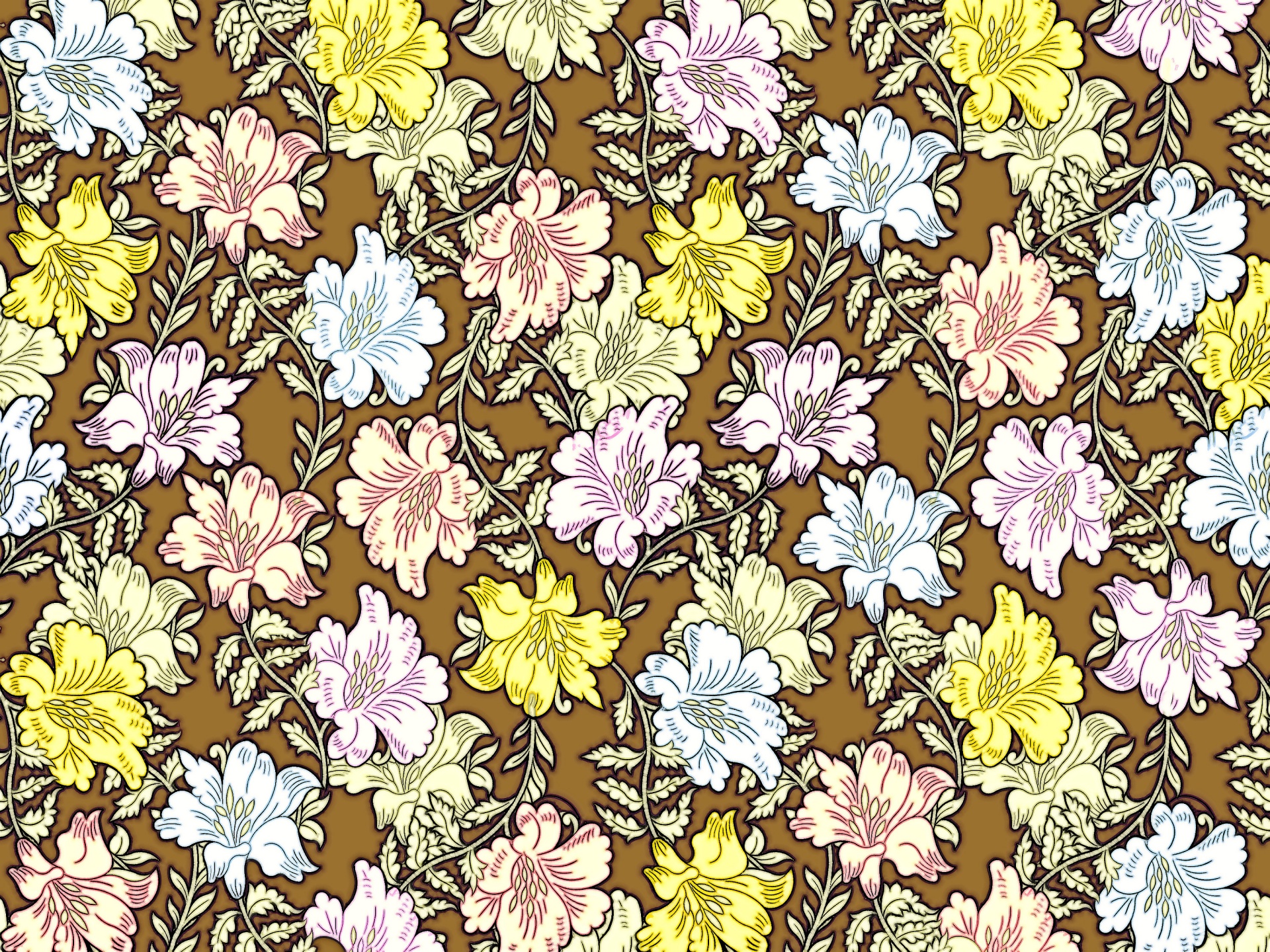 floral pattern design free photo