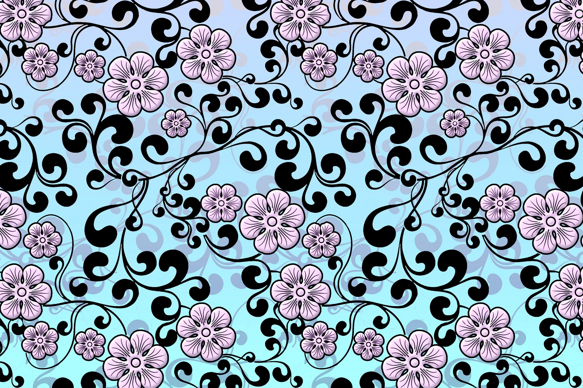 floral pattern design free photo