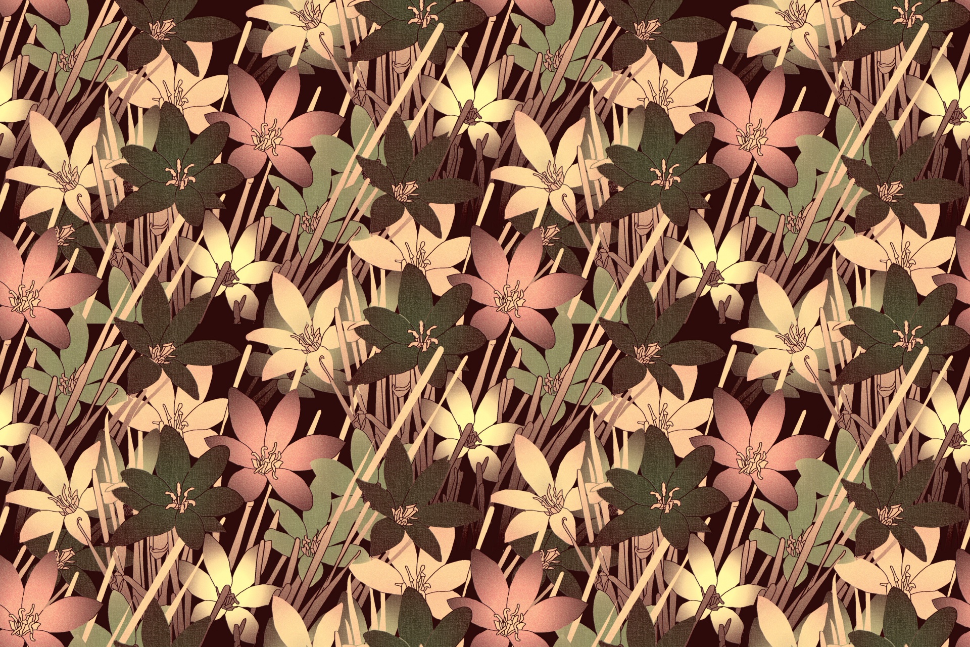 floral pattern design free photo