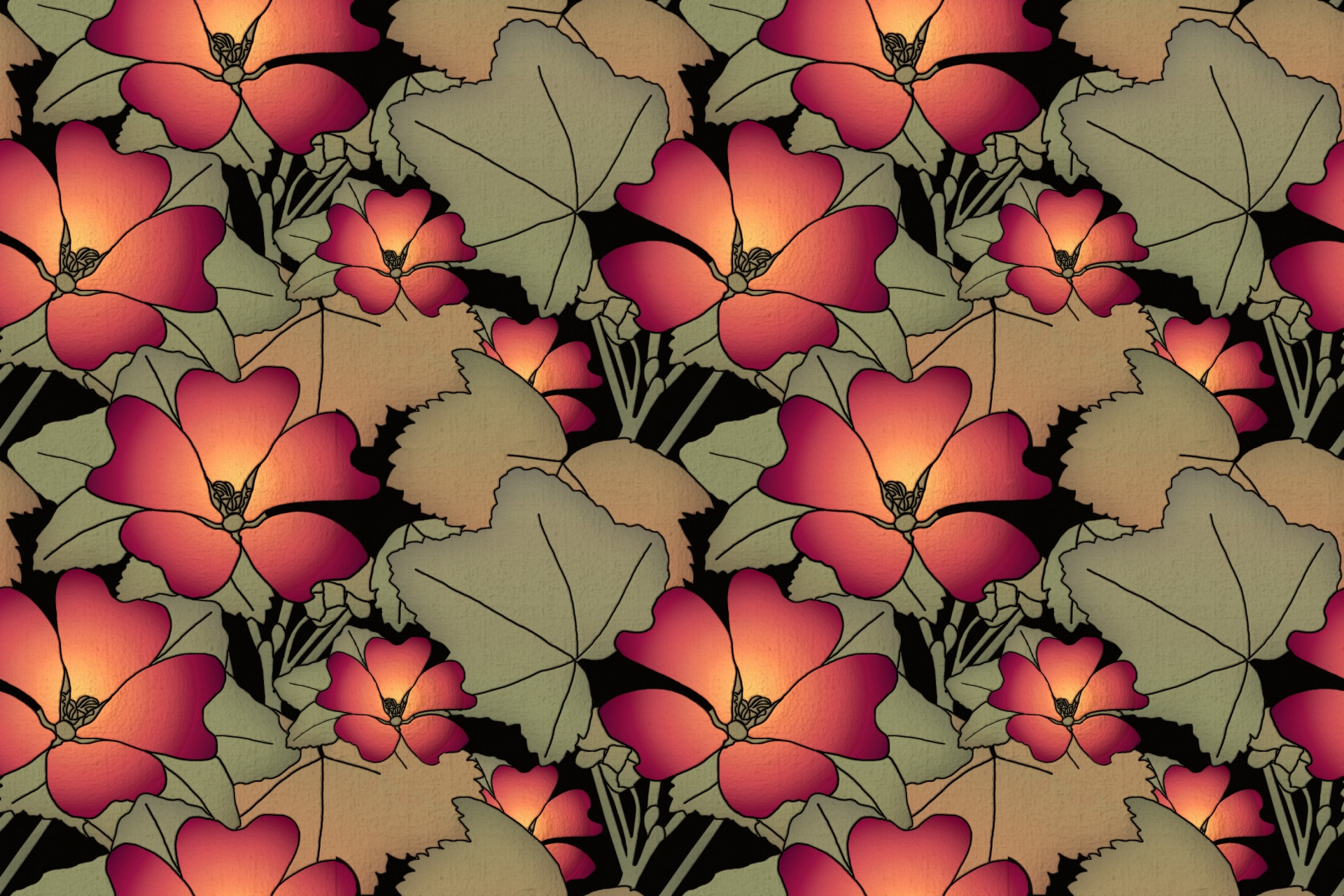 floral pattern design free photo