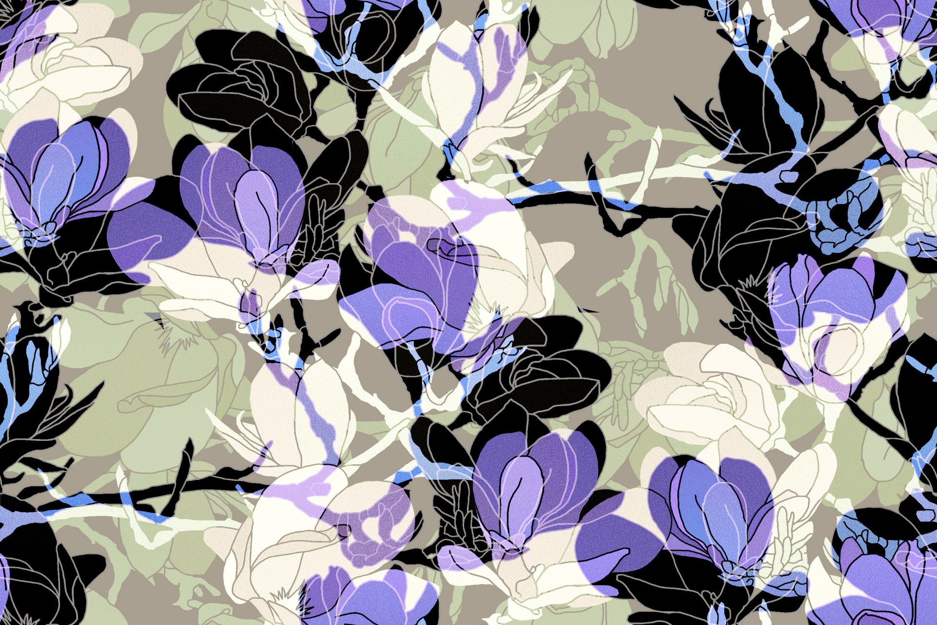 floral pattern design free photo