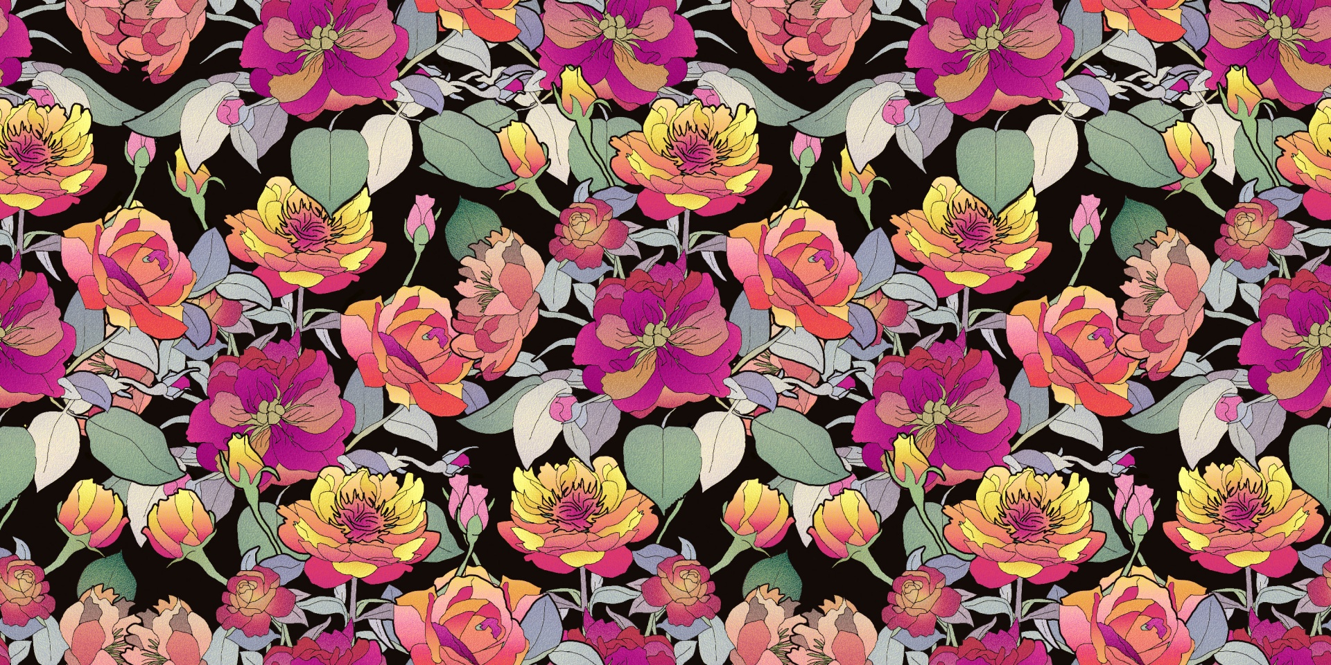 floral pattern design free photo