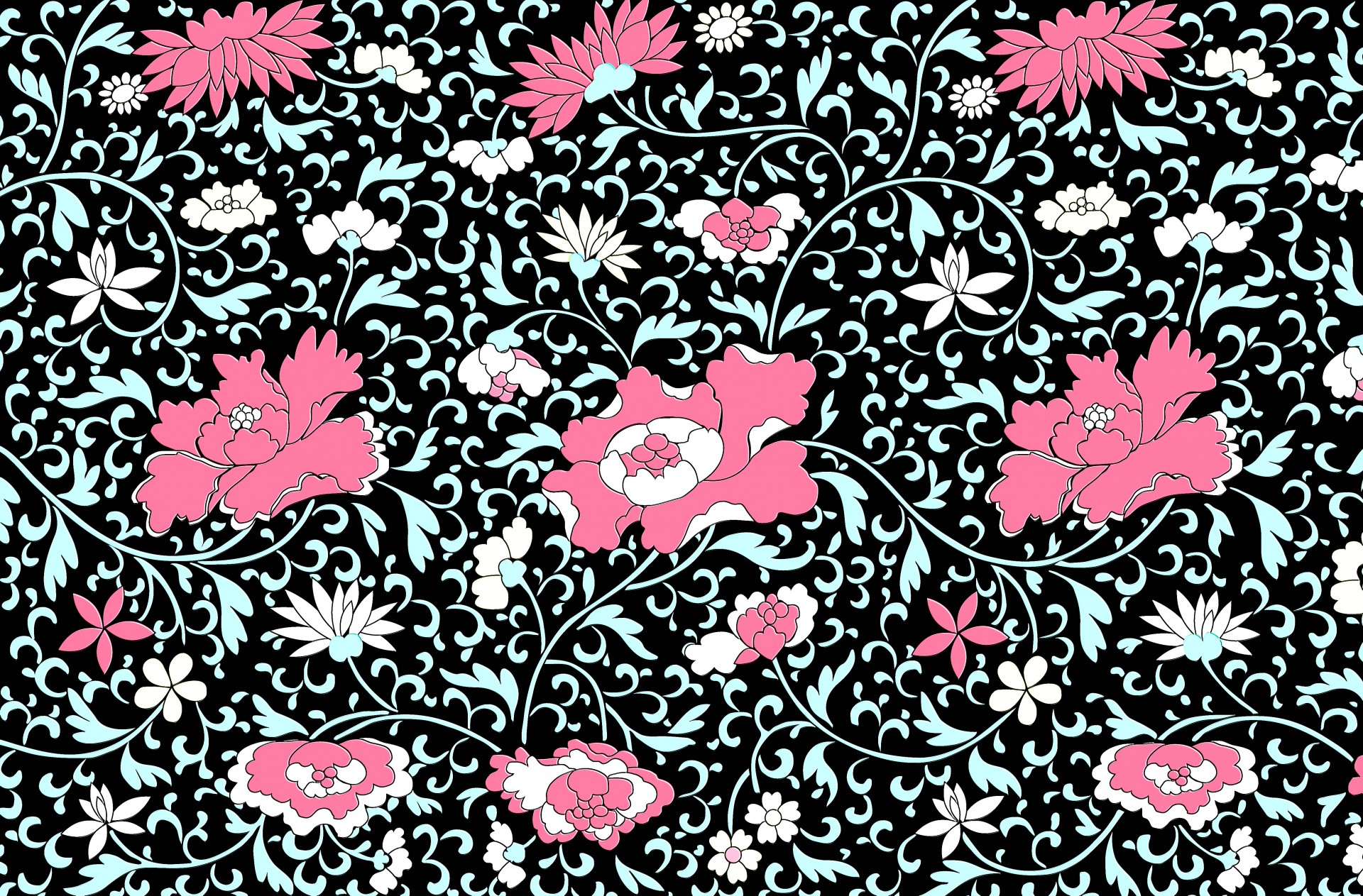 floral pattern oriental free photo