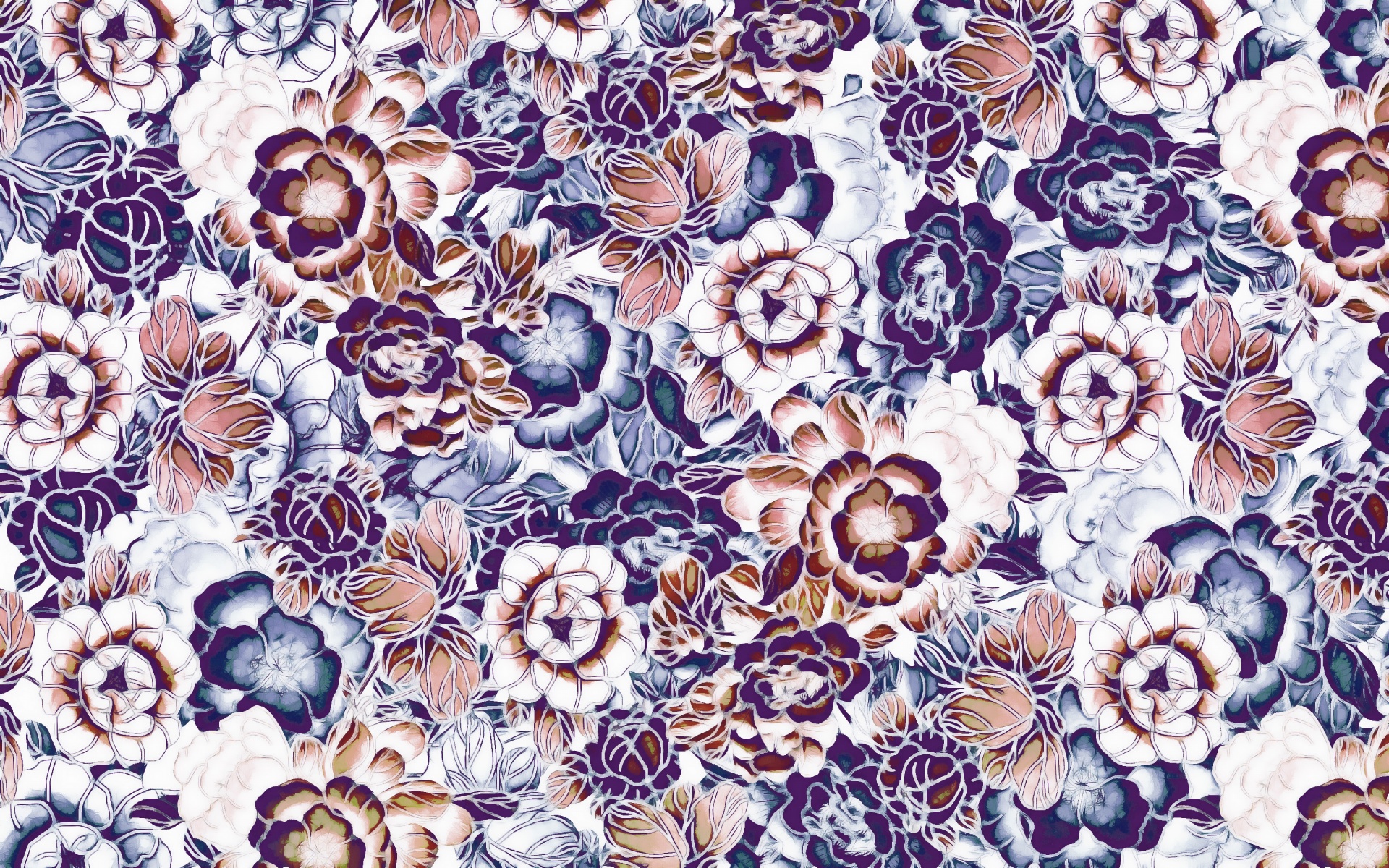 floral pattern design free photo